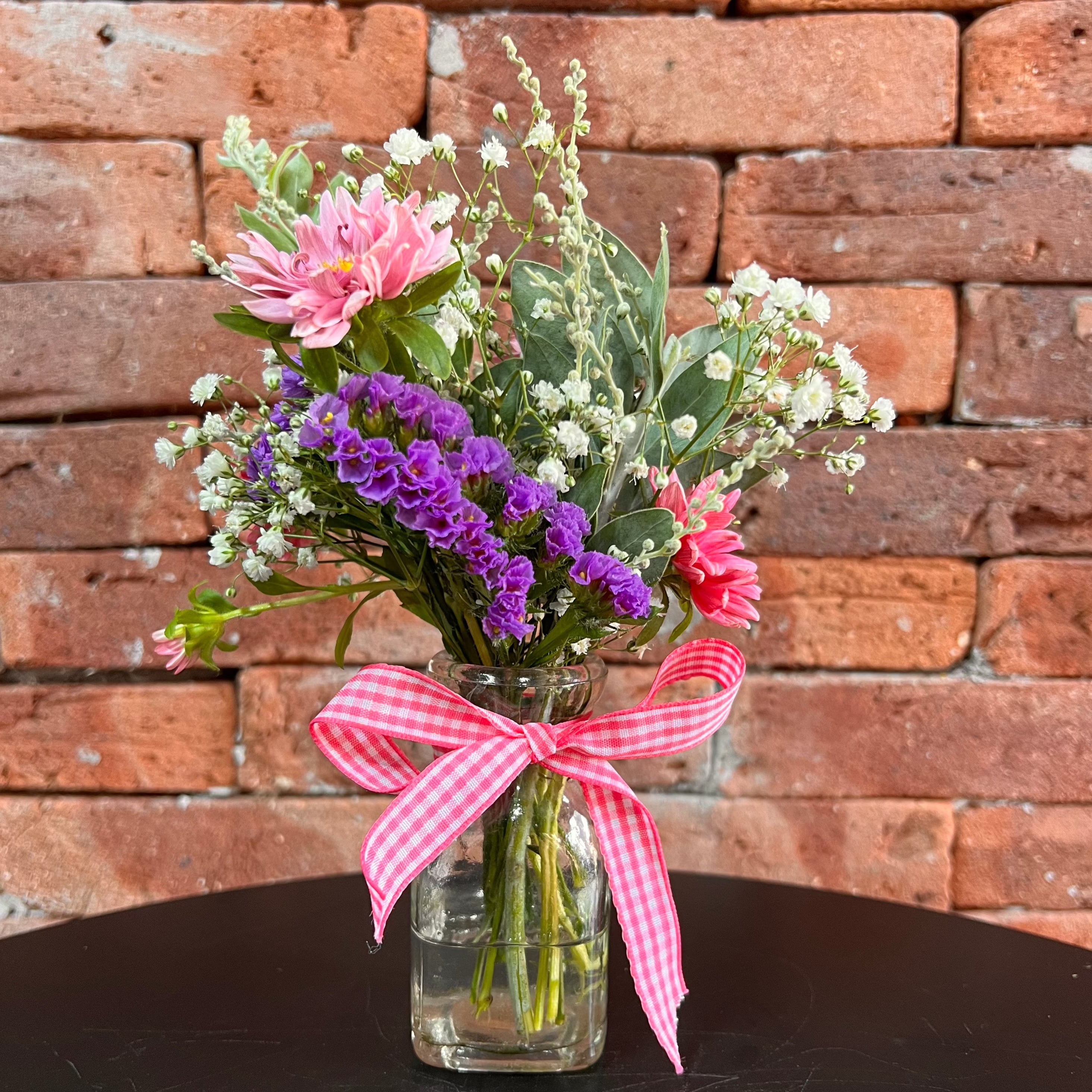 Mimo - Mini Buquê em vaso de vidro